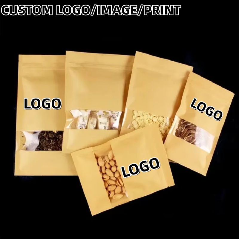 Food Snacks Logos - Sacchetti con chiusura a zip in