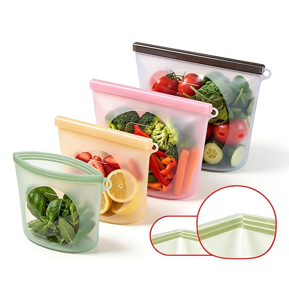 Food Z - Sacchetto in Silicone per Conservazione Alimenti,