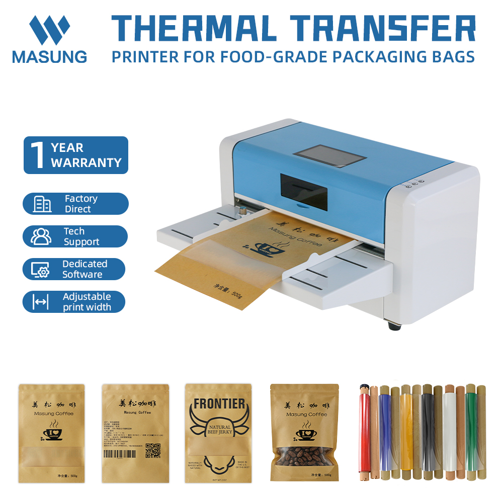 Food Snacks Logos - Stampante a Trasferimento Termico Automatica per